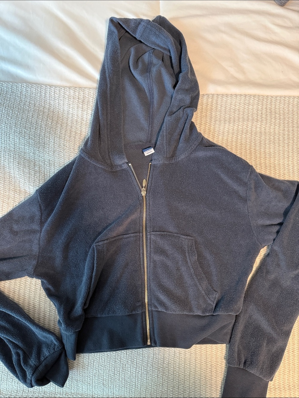 Old Navy Kids Navy Full-Zip Hooded Sweatshirt